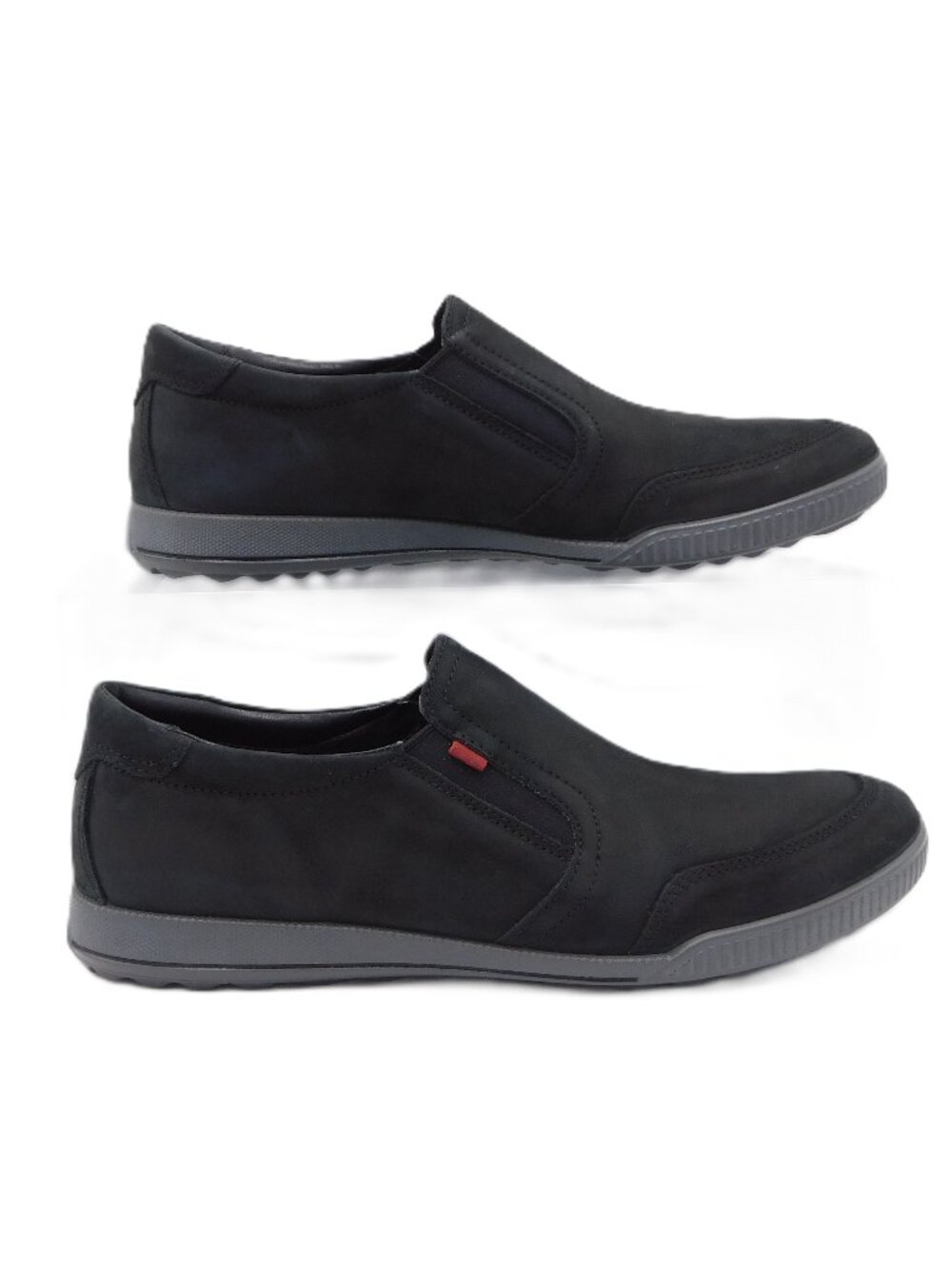 Ecco Black Leather Crisp Slip-On Shoes | Comfort | NWOT | Size 41 /10-10.5